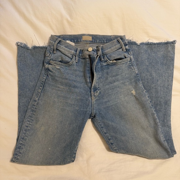 MOTHER Light Wash Hustler Ankle Chew Jeans Size 25 - Picture 2 of 6